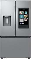 Samsung - 30 cu. ft. 3-Door French Door Smart Refrigerator with Family Hub - Stainless Steel - Front_Zoom