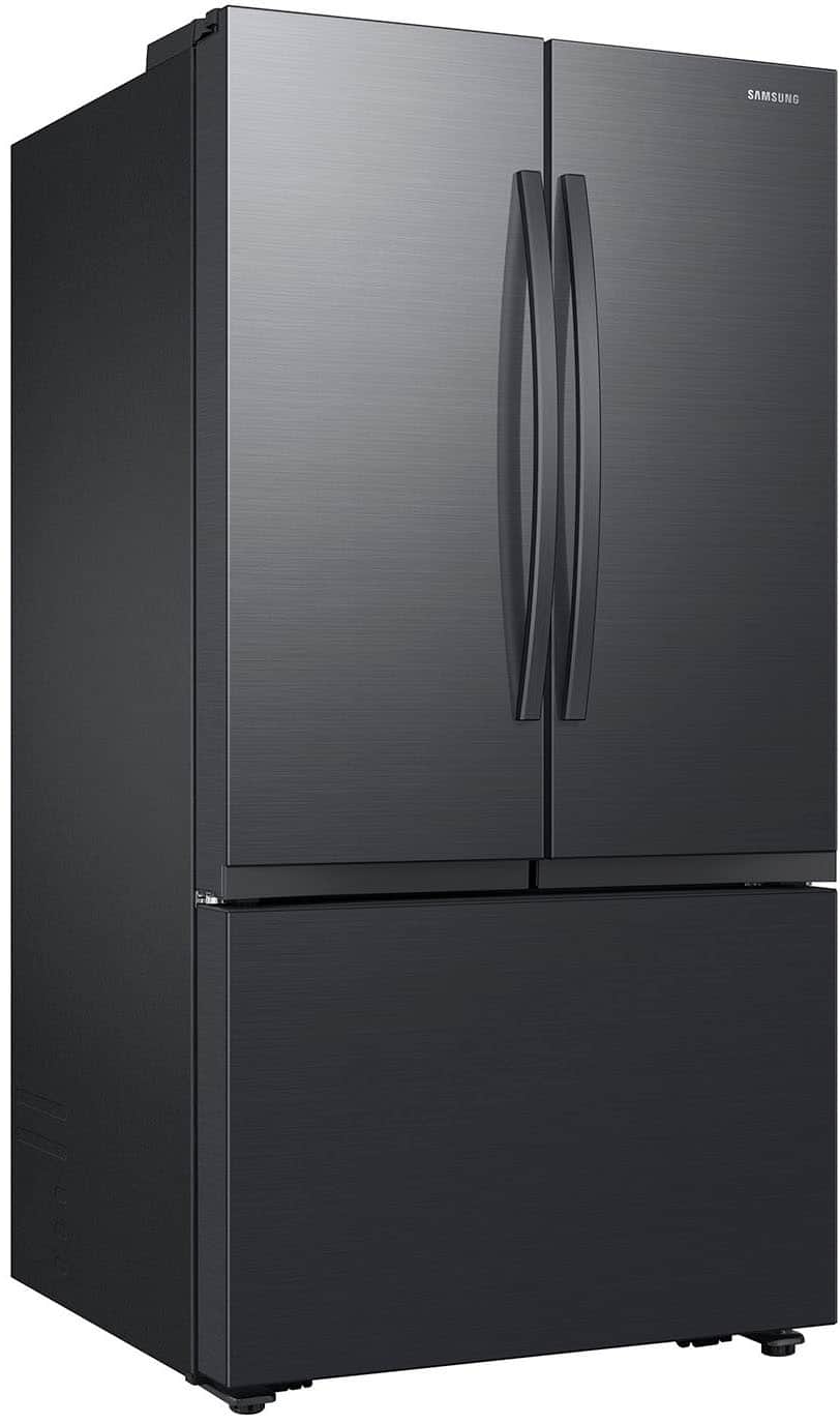 Alt View 12. Samsung - 32 cu. ft. 3-Door French Door Smart Refrigerator with Dual Auto Ice Maker - Matte Black.