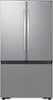 Samsung - 27 cu. ft. French Door Counter Depth Smart Refrigerator with Dual Auto Ice Maker - Stainless Steel