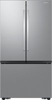 Samsung - 27 cu. ft. French Door Counter Depth Smart Refrigerator with Dual Auto Ice Maker - Stainless Steel - Front_Zoom