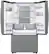 Alt View 13. Samsung - 25 cu. ft. 3-Door French Door Counter Depth Smart Refrigerator with Family Hub - Stainless Steel.