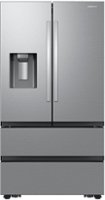 Samsung - 30 cu. ft. 4-Door French Door Smart Refrigerator with Four Types of Ice - Stainless Steel - Front_Zoom