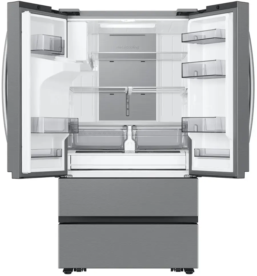 Alt View 13. Samsung - 30 cu. ft. 4-Door French Door Smart Refrigerator with Four Types of Ice - Stainless Steel.