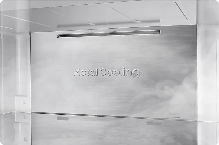 Alt View 21. Samsung - 31 cu. ft. 3-Door French Door Smart Refrigerator with Four Types of Ice - Fingerprint Resistant Matte Black Steel.