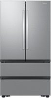 Samsung - 31 cu. ft. 4-Door French Door Smart Refrigerator with Dual Auto Ice Maker - Stainless Steel - Front_Zoom