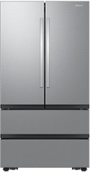 Samsung - 31 cu. ft. 4-Door French Door Smart Refrigerator with Dual Auto Ice Maker - Stainless Steel - Front_Zoom
