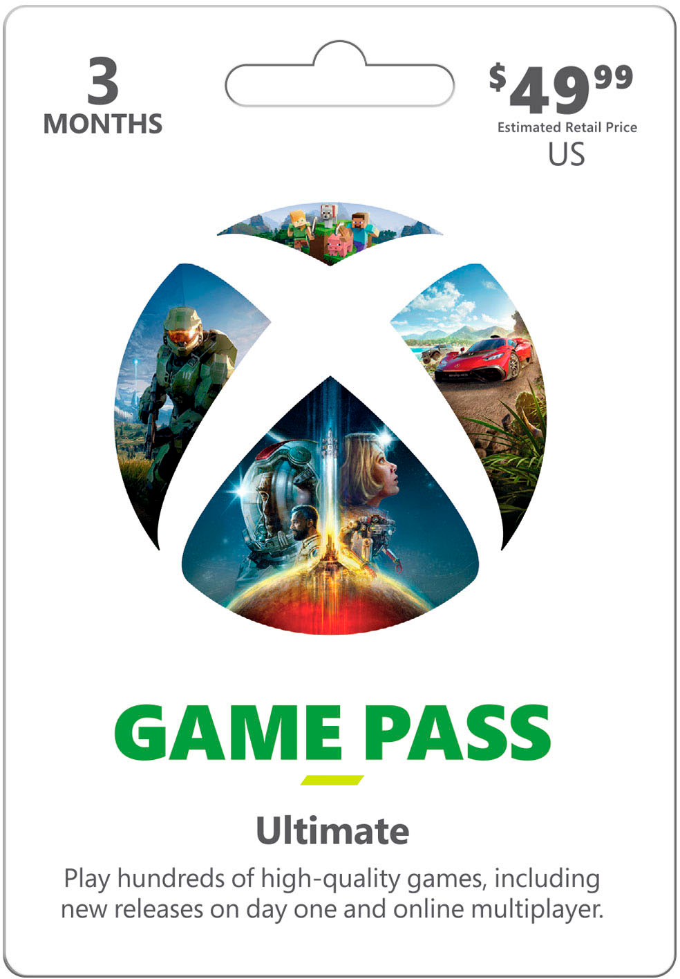 Microsoft - Xbox Game Pass Ultimate: 3 Month Membership