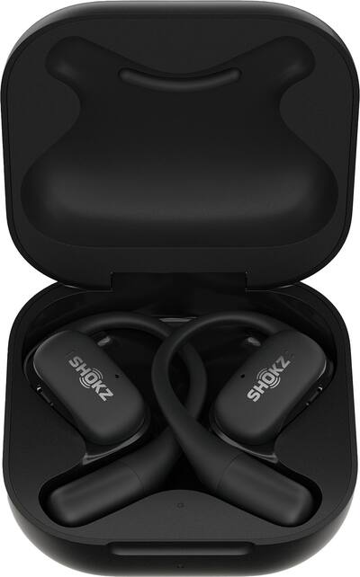 Shokz OpenFit Open Ear True Wireless Earbuds Black T910-ST-BK-US Shokz OpenFit Open Ear True Wireless Earbuds Black T910-ST-BK-US