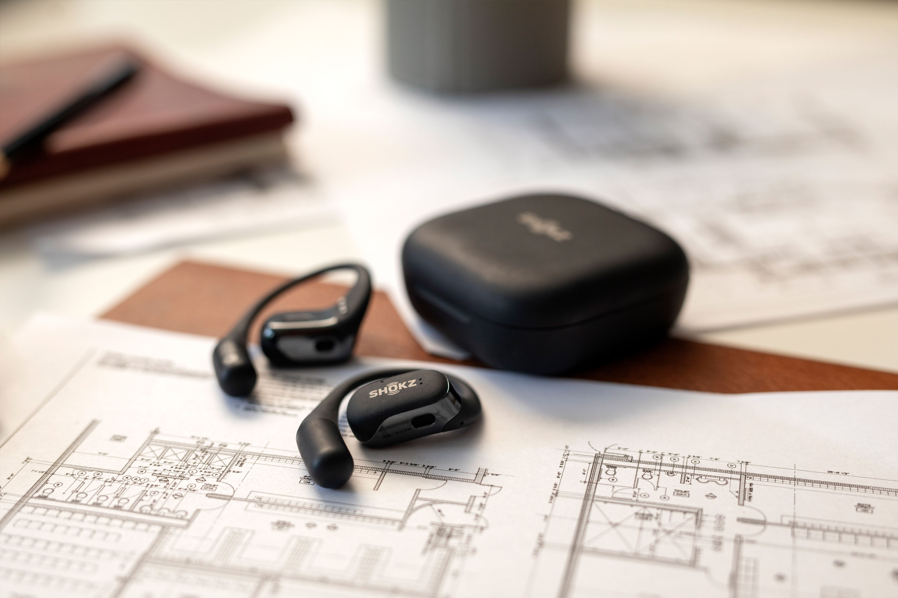 SHOKZ-Écouteurs Bluetooth ouverts OpenFit, audio directionnel