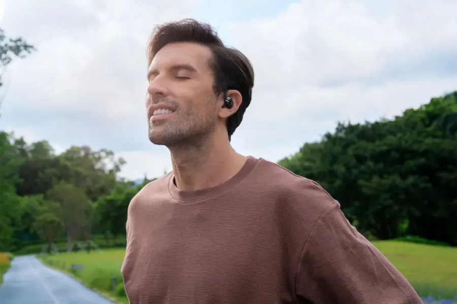 Alt View 17. Shokz - OpenFit Open-Ear True Wireless Earbuds - Black.