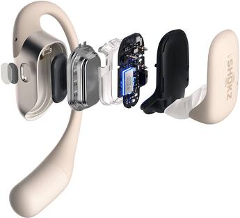 Shokz OpenFit Open Ear True Wireless Earbuds Beige - Best Buy Shokz OpenFit Open Ear True Wireless Earbuds Beige - Best Buy