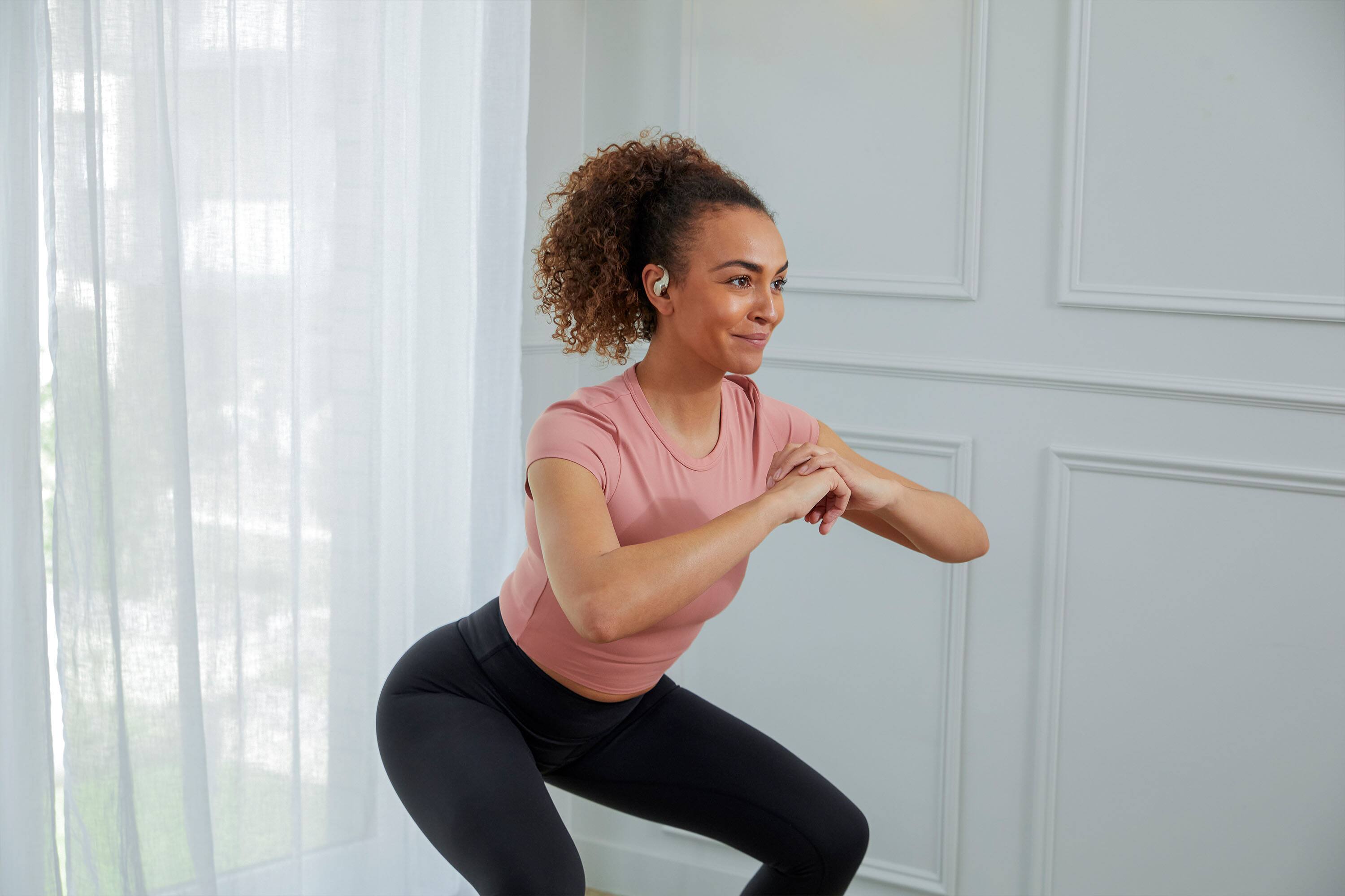 Alt View 18. Shokz - OpenFit Open-Ear True Wireless Earbuds - Beige.