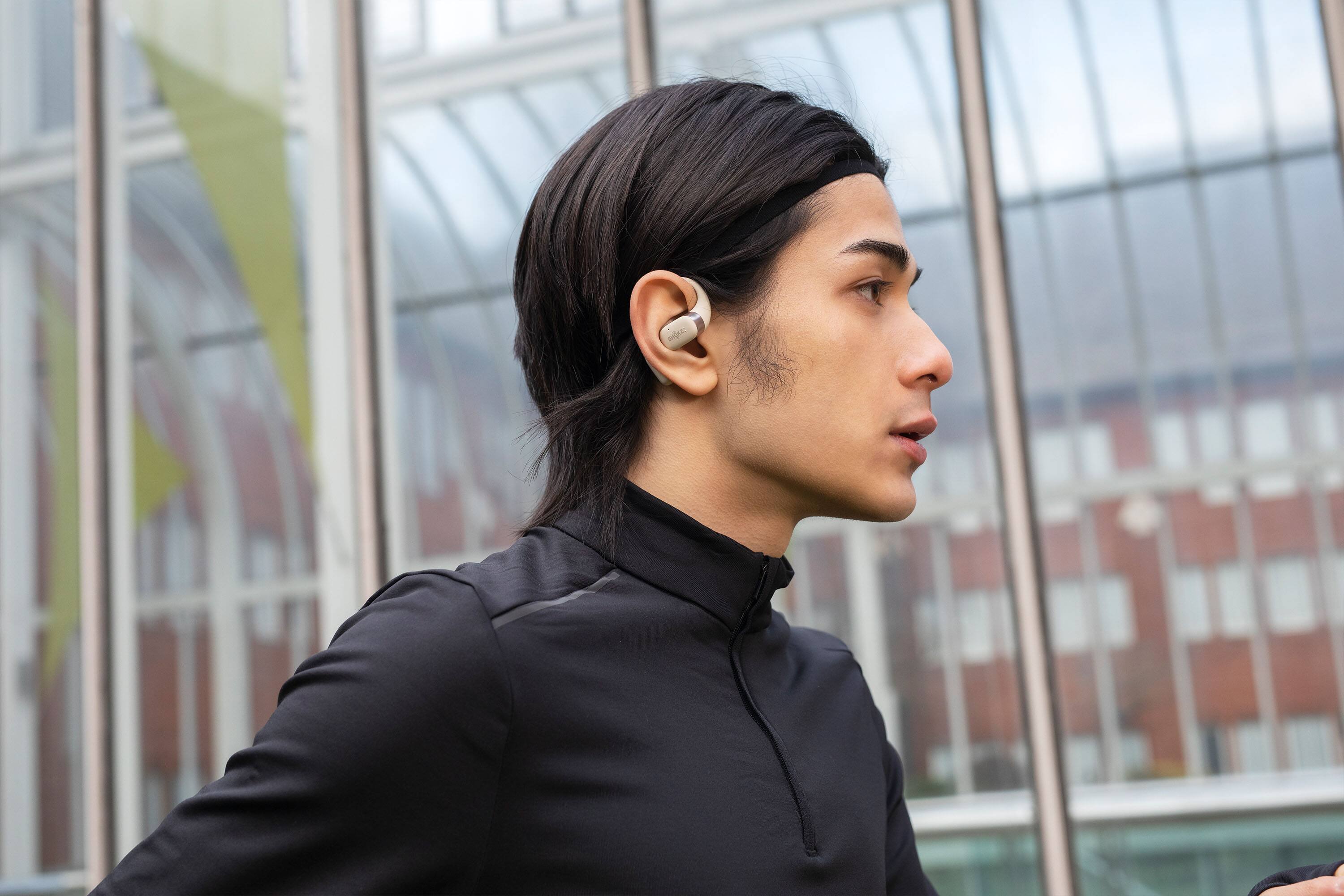 Shokz】OpenFit ベージュ-