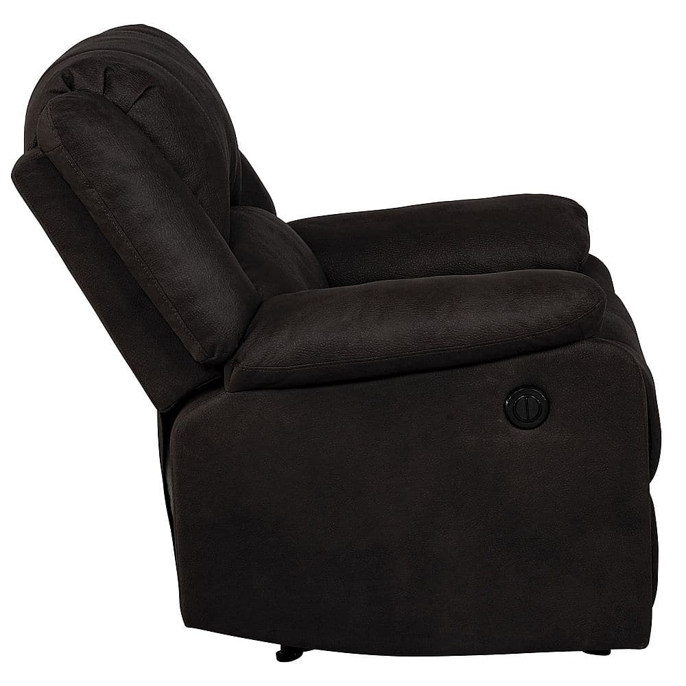 Angle View: Relax A Lounger - Peyton Power Recliner - Java