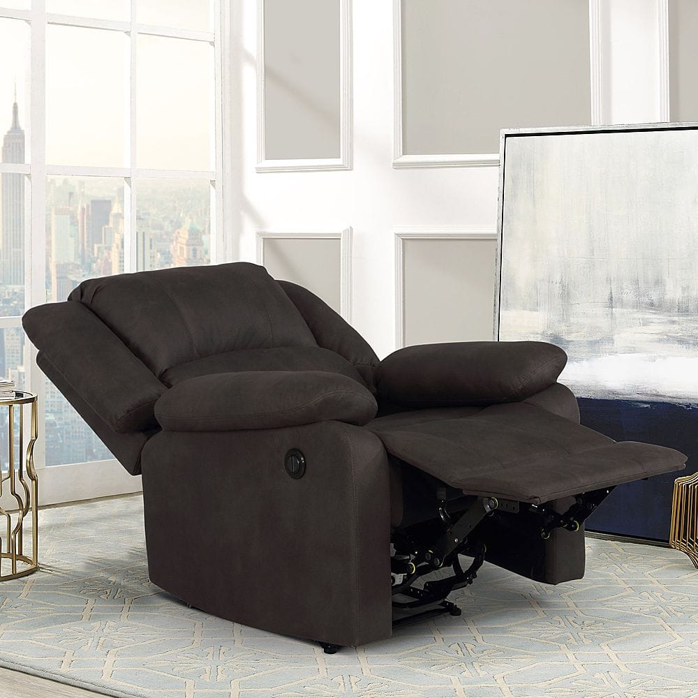 Lifestyle solutions reynolds discount manual recliner faux suede