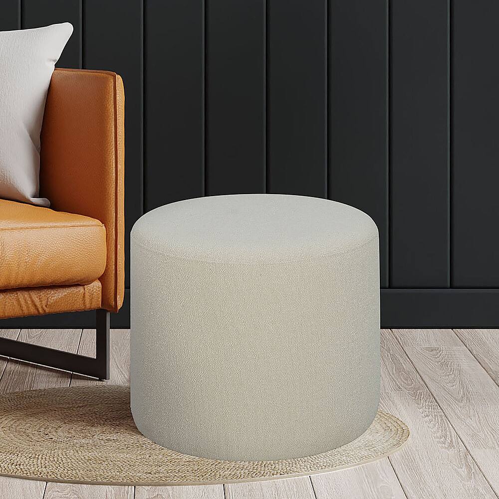 Angle View: Lifestyle Solutions - Birman Ottoman - Snow