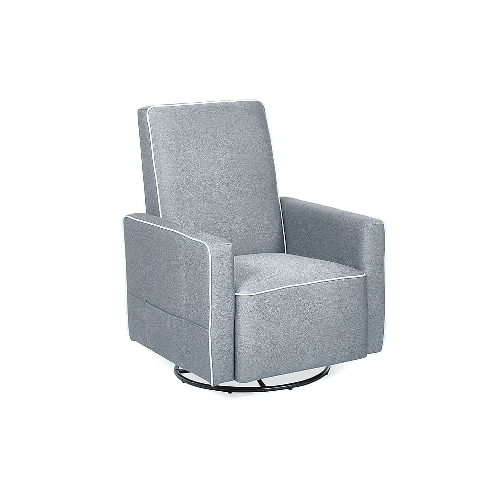 Angle View: Relax A Lounger - Lynx Recliner - Light Grey