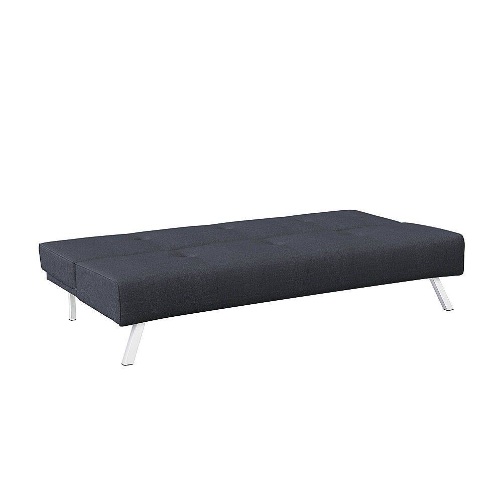 Left View: Serta - Sophia Convertible Sofa - Charcoal