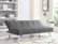 Left Zoom. Serta - Corey Multi-Functional Convertible Sofa  in Faux Leather - Charcoal.