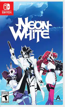 Front. Skybound - Neon White. - T (Teen 13+)