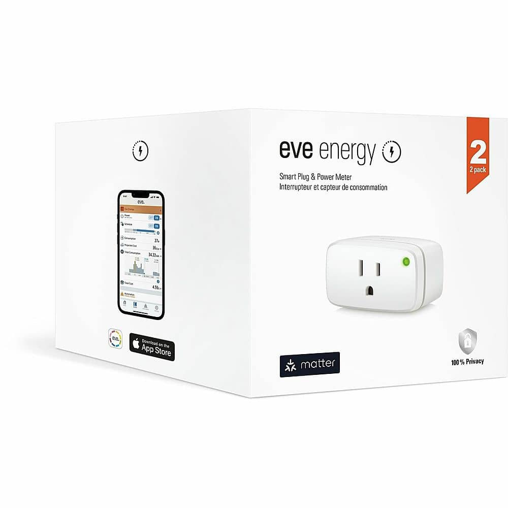 Alt View 17. Eve - Eve Smart Plug - White.