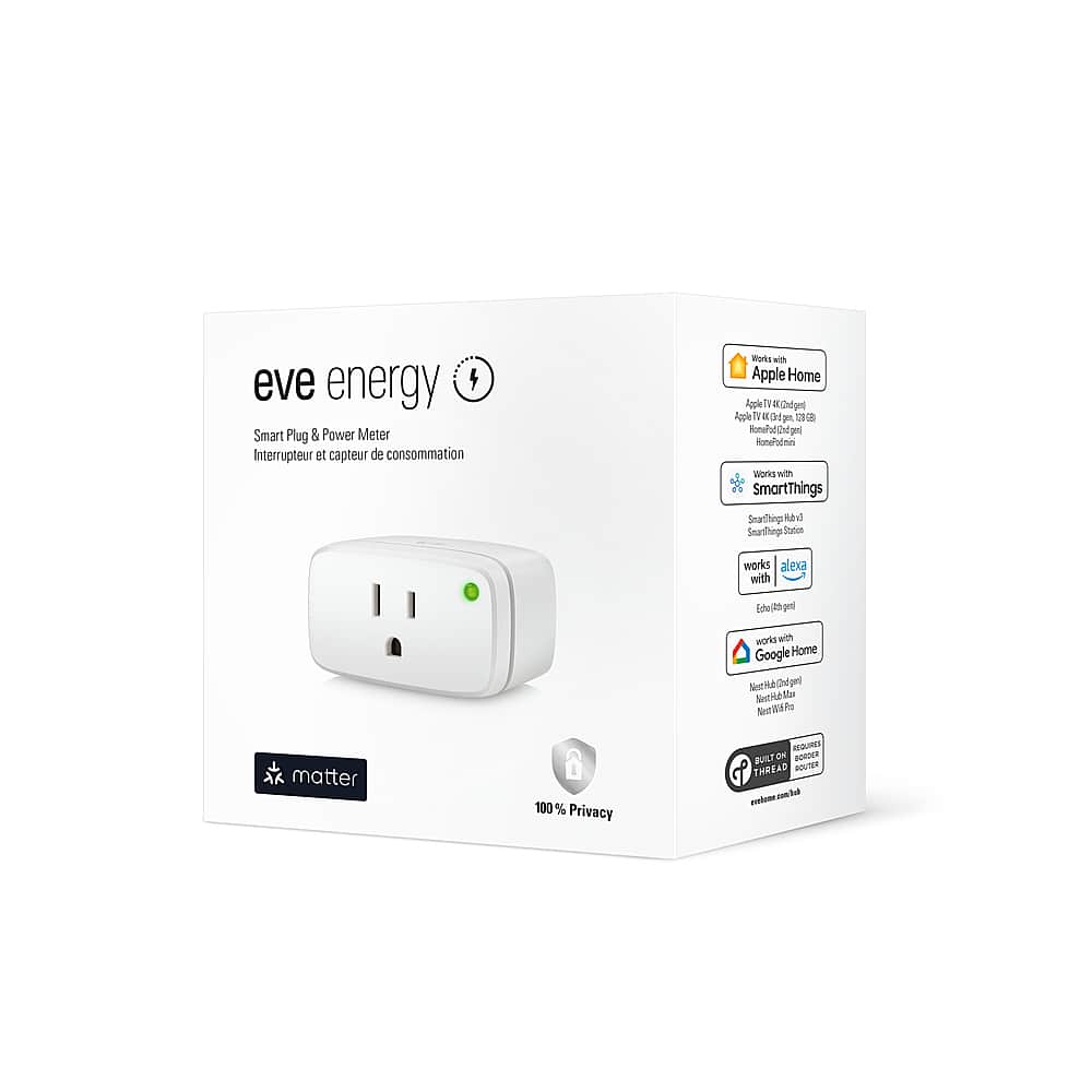 Alt View 12. Eve - Eve Smart Plug - White.