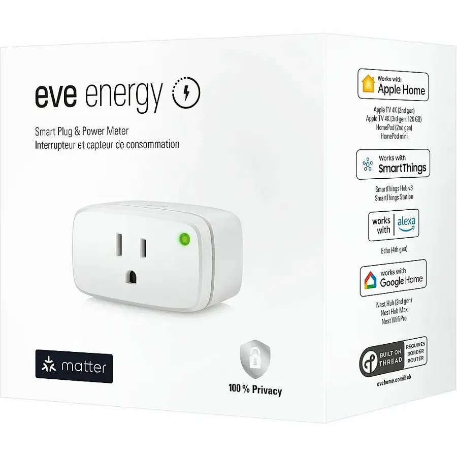 Alt View 18. Eve - Eve Smart Plug - White.