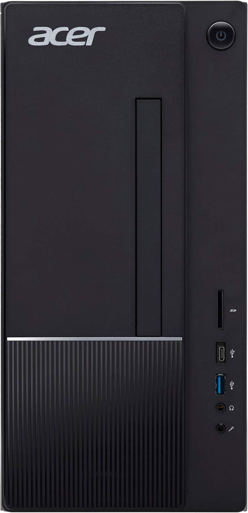 Back View: Acer - Aspire TC-1770-UR11 Desktop-Intel Core i5-13400 10-8GB Memory-512GB SSD - Black