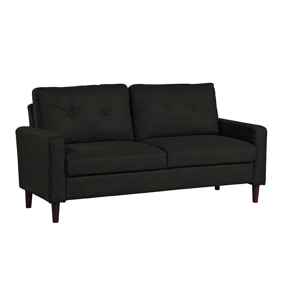 Angle View: Lifestyle Solutions - Luna Sofa - Black