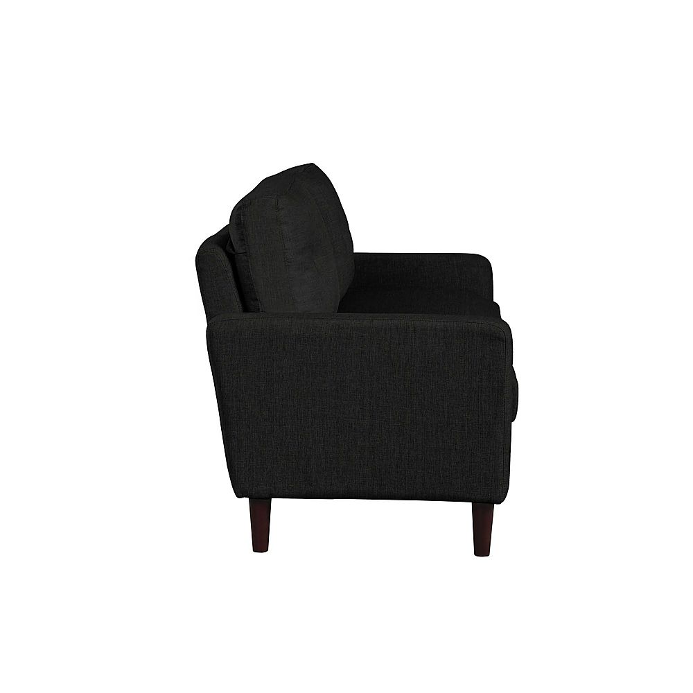 Left View: Lifestyle Solutions - Luna Sofa - Black