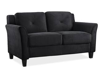 Black 2 discount seater sofa