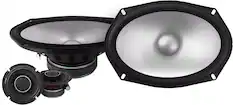 Front. Alpine - S-Series 6 x 9" Hi-Resolution Component Car Speakers with Glass Fiber Reinforced Cone (Pair) - Black.