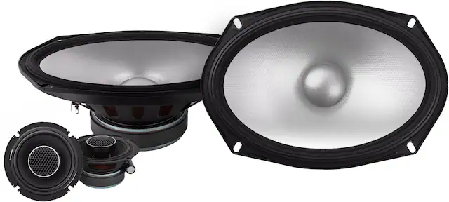 Front. Alpine - S-Series 6 x 9" Hi-Resolution Component Car Speakers with Glass Fiber Reinforced Cone (Pair) - Black.