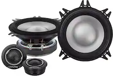 Front. Alpine - S-Series 4" Hi-Resolution Component Car Speakers with Glass Fiber Reinforced Cone (Pair) - Black.