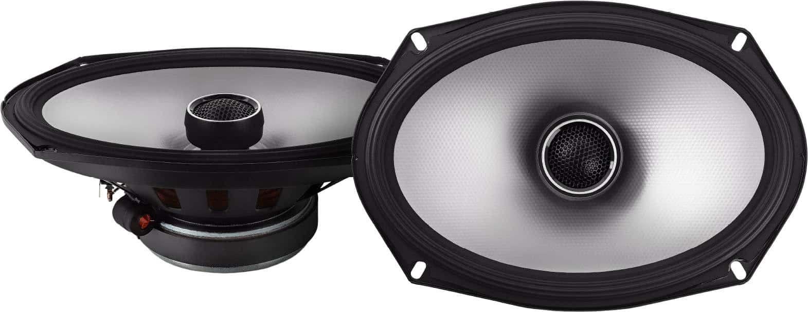 Front. Alpine - S-Series 6 x 9" Hi-Resolution Coaxial Car Speakers with Glass Fiber Reinforced Cone (Pair) - Black.