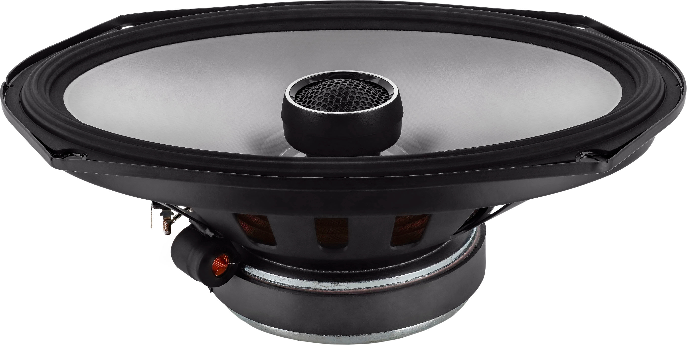 Left View: Alpine - S-Series 6 x 9" Hi-Resolution Coaxial Car Speakers with Glass Fiber Reinforced Cone (Pair) - Black