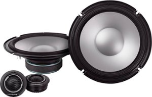 Alpine - S-Series 8" Hi-Resolution Component Car Speakers with Glass Fiber Reinforced Cone (Pair) - Black - Front_Zoom