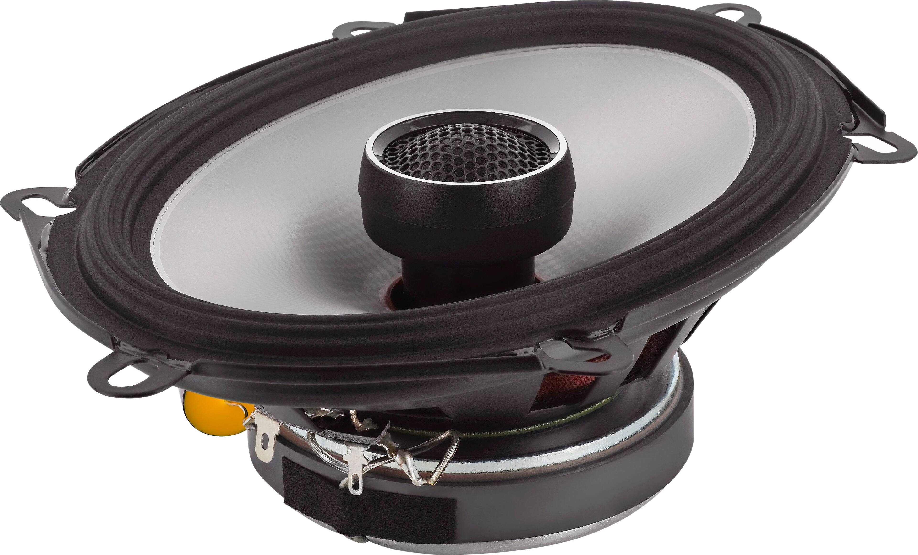 Angle. Alpine - S-Series 6 x 8" Hi-Resolution Coaxial Car Speakers with Glass Fiber Reinforced Cone (Pair) - Black.