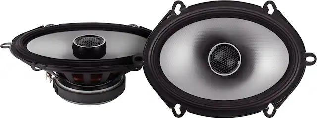 Front. Alpine - S-Series 6 x 8" Hi-Resolution Coaxial Car Speakers with Glass Fiber Reinforced Cone (Pair) - Black.