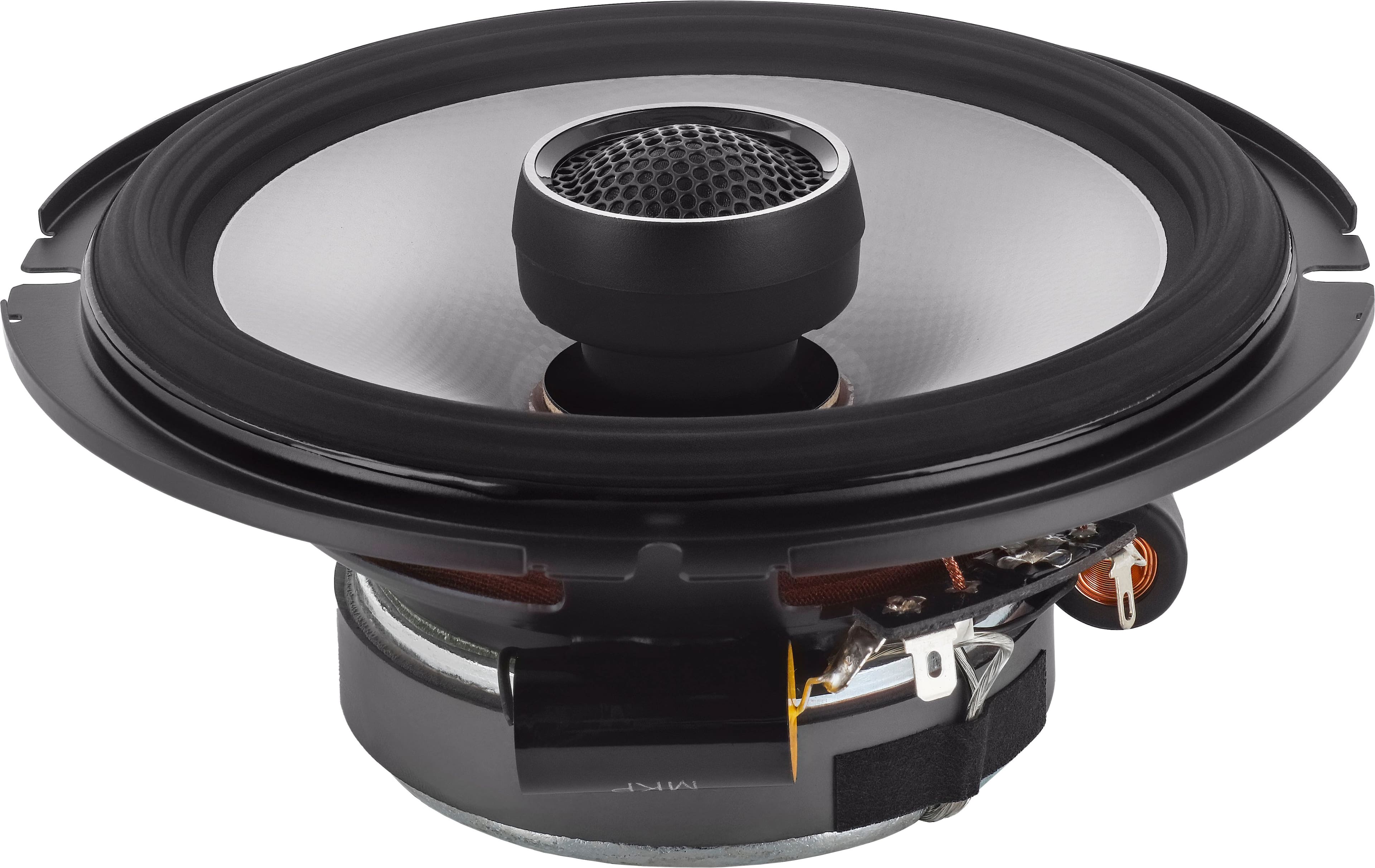 Angle. Alpine - S-Series 6.5" 2-Way Hi-Resolution Coaxial Car Speakers with Glass Fiber Reinforced Cone (Pair) - Black.