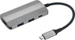 Insignia™ - 4-Port USB-C Hub - Gray