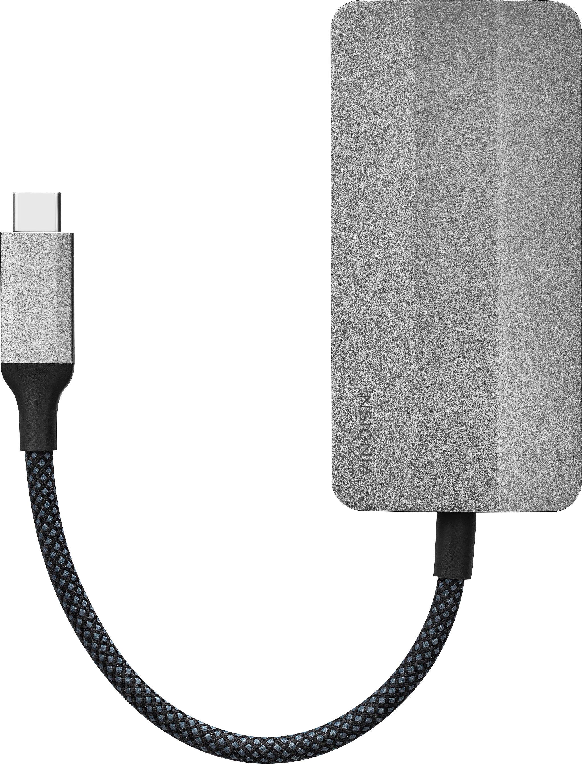 Alt View 11. Insignia™ - 4-Port USB-C Hub - Gray.