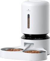 PETLIBRO - Granary WiFi Stainless Steel Dual Food Tray 5L Automatic Dog and Cat Feeder with Voice Recorder - White - Front_Zoom