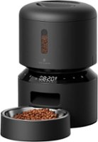 PETLIBRO - Granary Stainless Steel 3L Automatic Dog and Cat Feeder with Voice Recorder - Black - Front_Zoom