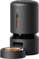 PETLIBRO - Granary WiFi Stainless Steel 5L Automatic Dog and Cat Feeder with Voice Recorder - Black - Front_Zoom