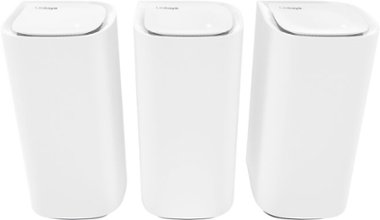 Linksys - Velop Pro 6E AXE5400 Tri-Band Mesh Wi-Fi 6E System - White - Front_Zoom