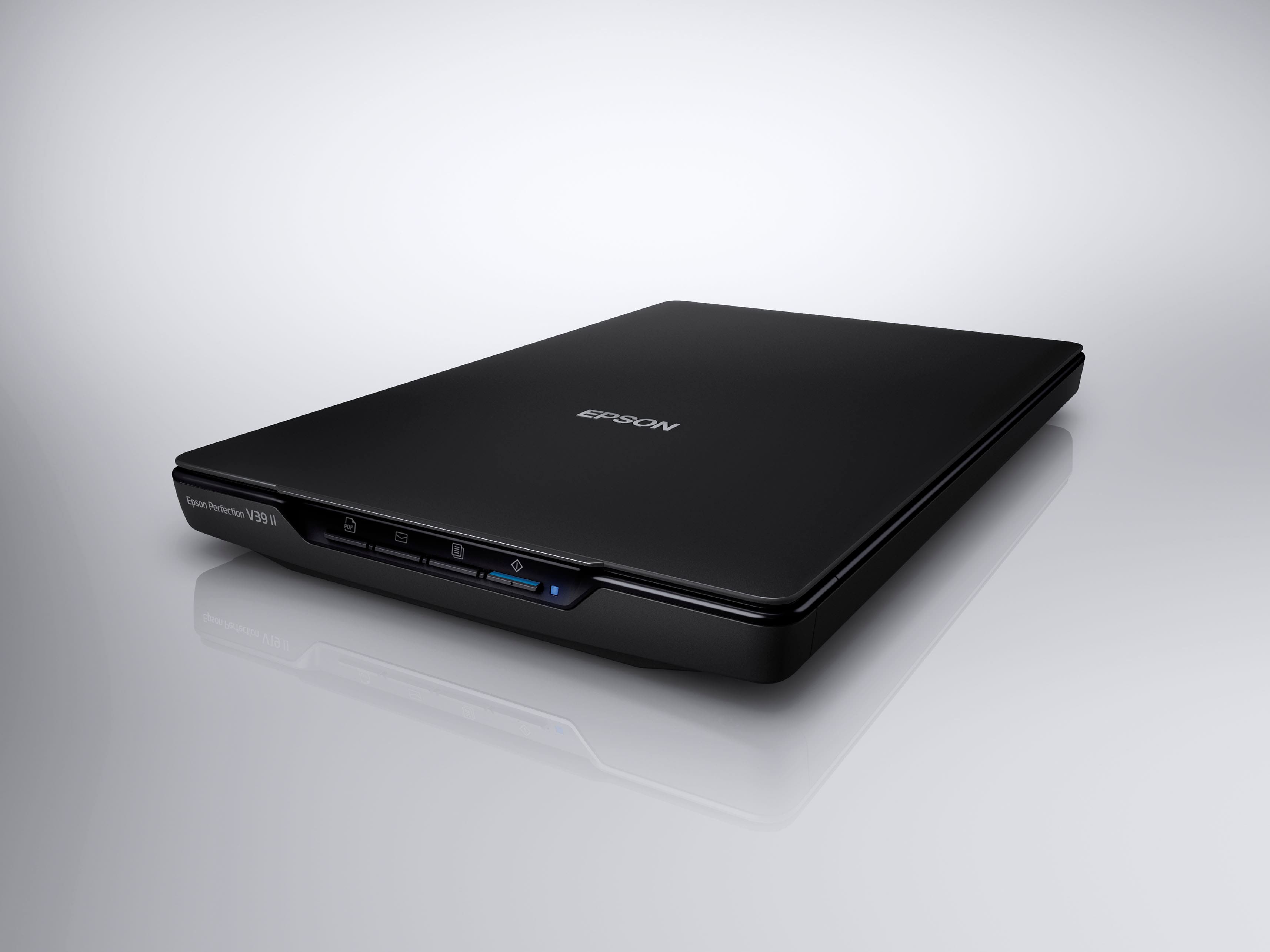 Alt View 13. Epson - Perfection V39 II Color Photo and Document Flatbed Scanner.