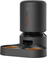 PETLIBRO - Granary WiFi Stainless Steel Dual Food Tray 5L Automatic Dog and Cat Feeder with Camera Monitoring - Black - Front_Zoom