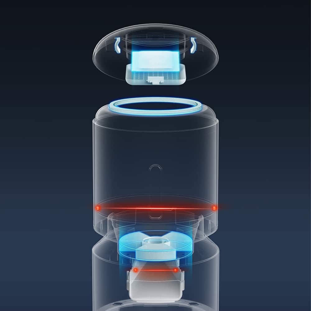 Alt View 39. PETLIBRO - Granary WiFi Stainless Steel Dual Food Tray 5L Automatic Dog and Cat Feeder with Camera Monitoring - Black.