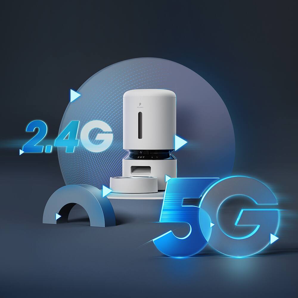 Alt View 38. PETLIBRO - Granary WiFi Stainless Steel 5L Automatic Dog and Cat Feeder with Camera Monitoring - White.